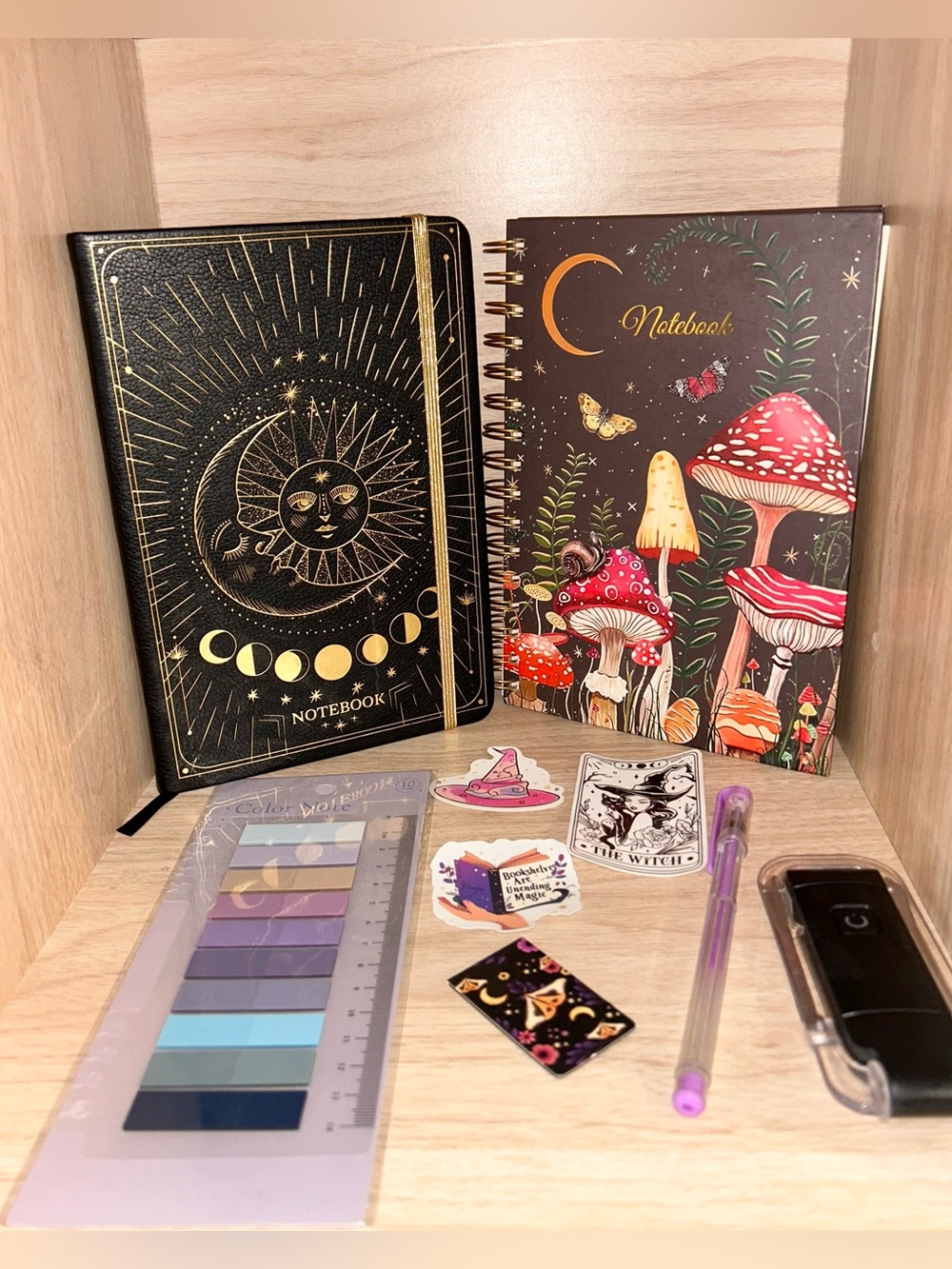 Celestial Witchy Journaling Bundle - Witchy Mushroom Junk Journal Set